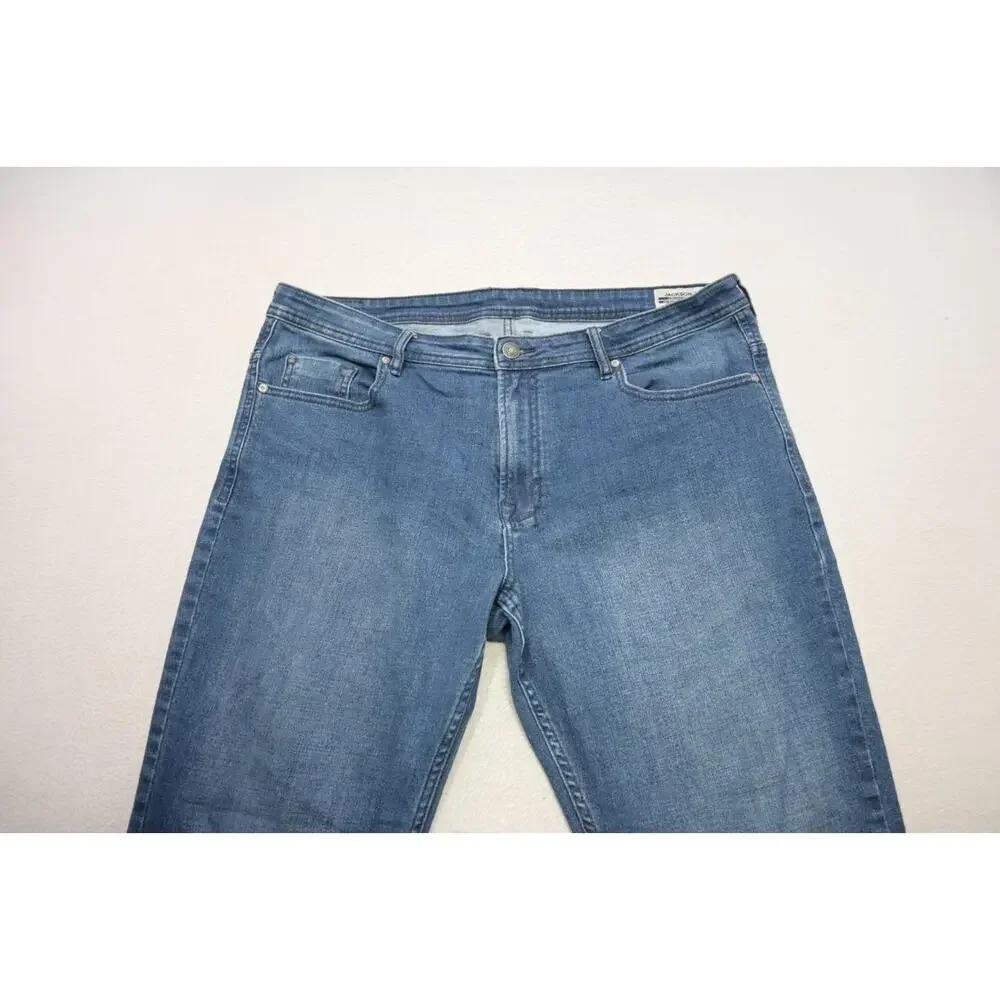 Buffalo David Bitton Jackson-X Buckle Straight‎ Stretch Denim Jeans Mens 40 x 30